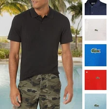 Authentic Lacoste Men's Cotton Pima Jersey Regular Fit Polos --New With Tags--
