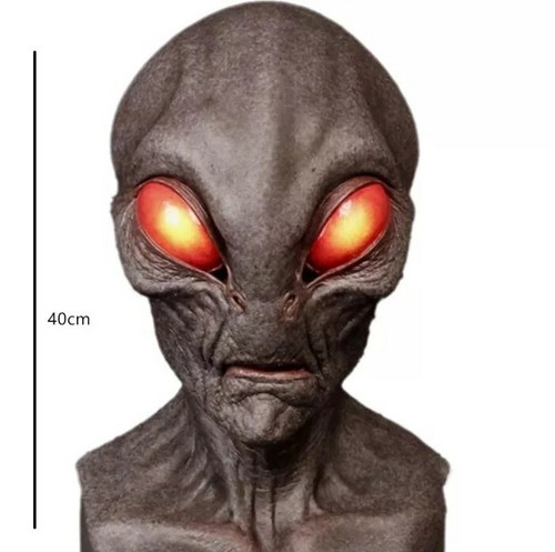 Masque Alien Roswell Cosplay adulte extraterrestre Déguisement Halloween Xfiles - Photo 10 sur 10