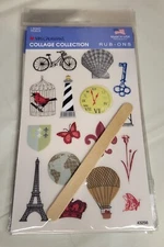 Mrs. Grossman's Collage Collection Rub-Ons "Icons" 1 Sheet