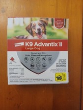 K9 Advantix II Flea Medicine Large Dog 4 Month Supply Pack K-9 21- 55 lbs Ticks