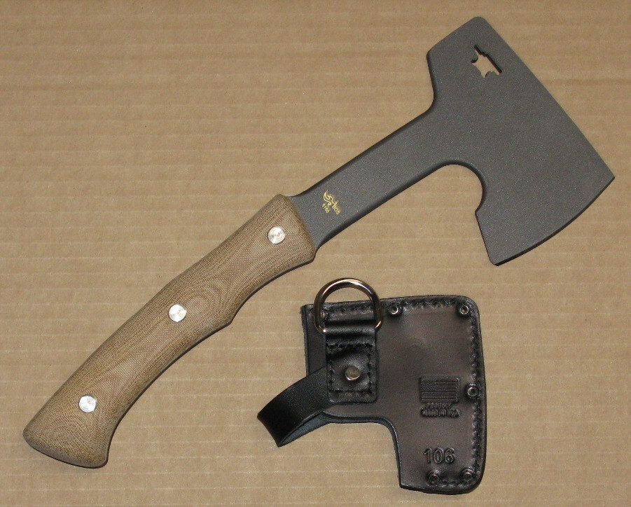 Buck Knives 106 USA Ax Axe Hatchet & Leather Sheath eBay
