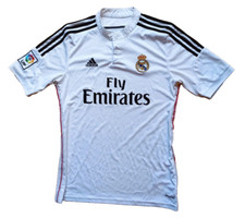 Adidas Real Madrid 2014/2015 Home maglia jersey shirt bianca tg. M