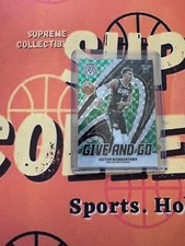 2023-24 Panini Mosaic Basketball Victor Wembanyama Give and Go Green Prizm # 12