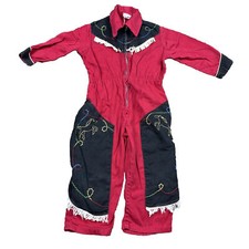 Walls of Texas Toddler Western Rodeo Costume Outfit Red Sz 2 Sanforized Vintage