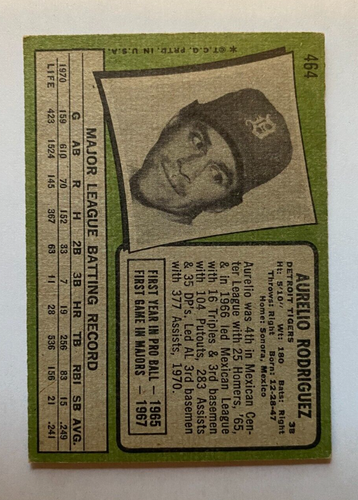 1971 TOPPS BASEBALL Cards Singles U-PICK #251-500 Range from VG-NM - Picture 266 of 320