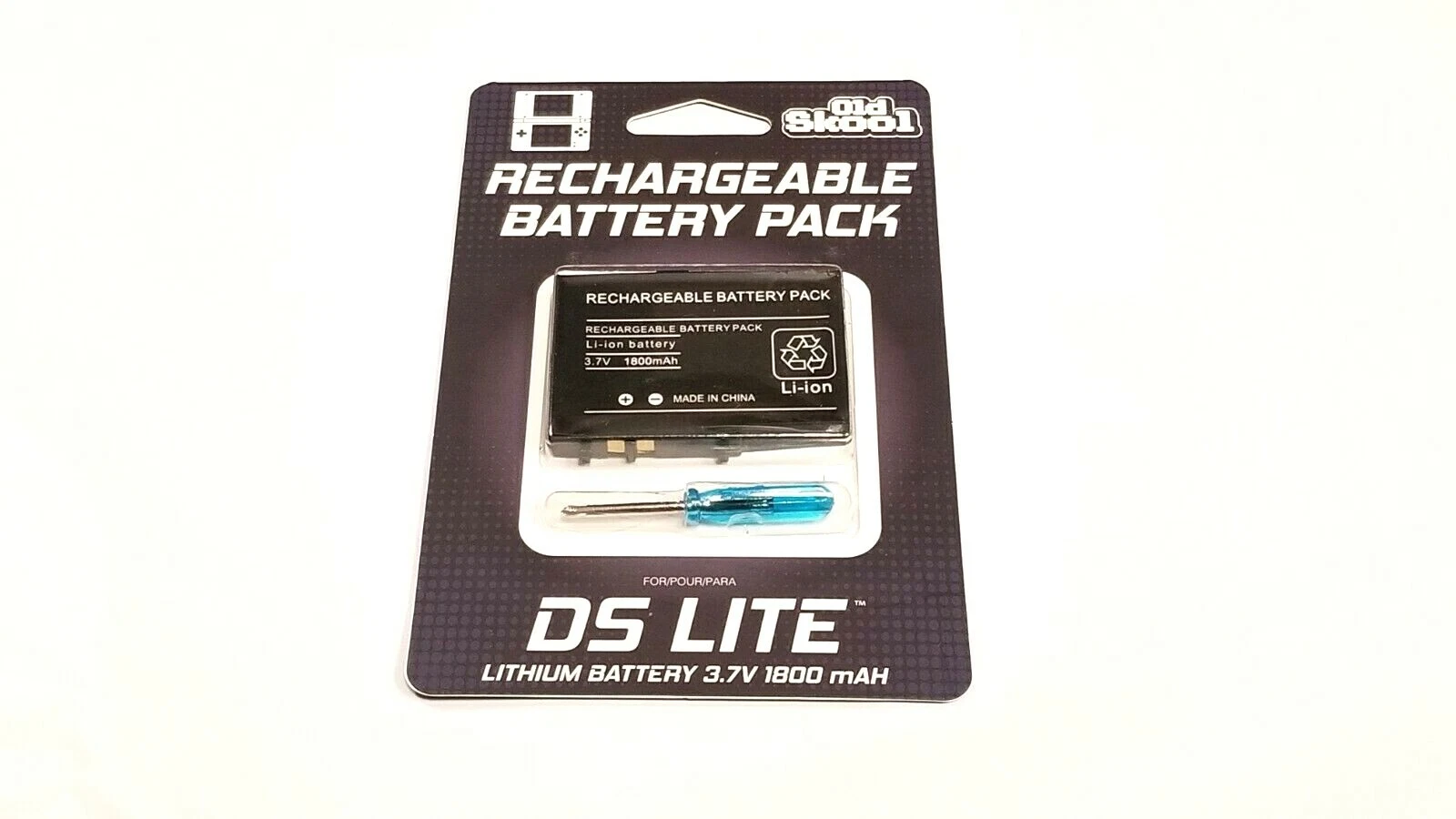 Rechargeable Battery and Screwdriver for Nintendo DS Lite 3.7v 1800mAH * NEW *