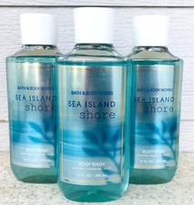 3 Bath  Body Works SEA ISLAND SHORE Body Wash Shower Gel 10oz SET/LOT of 3