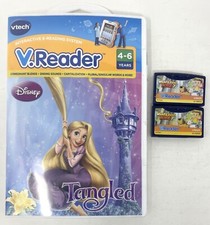 Vtech V.Reader 3 pc Game lot New Disney Tangles  2 What's That Noise 
