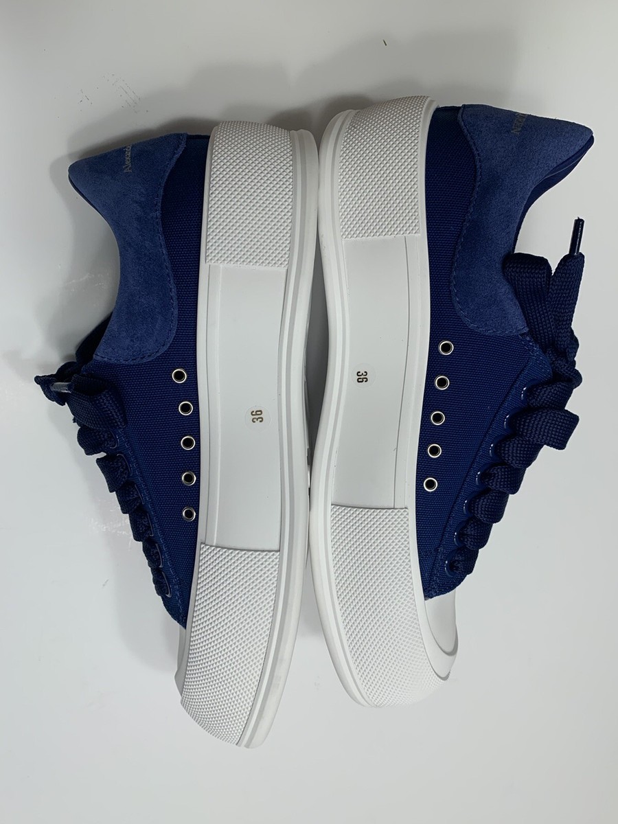 Alexander McQueen Deck Lace-Up Plimsoll SneakersColor
