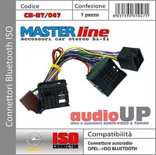 CONNETTORE ISO INTERFACCIA BLUETOOTH 40 PIN PER OPEL ASTRA DAL 2009 AL 2014.