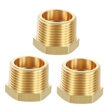 PCS/4" MNPT x 1/4" FNPT Thread Brass Hex 3 3/4" Male NPT to 1/4" FeMale NPT