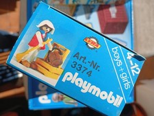 Lot De 4 Autocollants Playmobil Vintage - Klicky Western - Stickers D'origine