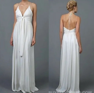 NWT $575 Nicole Miller Sz 2 open back Gown Wedding Dress Ivory white sleeveless