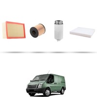 Hoffcar Wartungskit - 4 Filter FüR Ford Transit 2007 2.4 Tdci 74KW Ab 2006