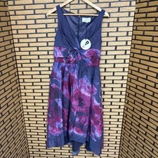 Neiman Marcus Lela Rose For Target Purple And Blue Watercolor Dress Size 8
