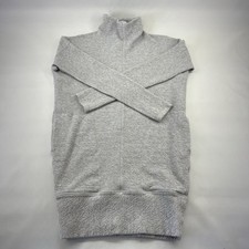 Lululemon Call For Cozy Dress Womens 4 Heathered Light Grey Long Sleeve W1CR8S
