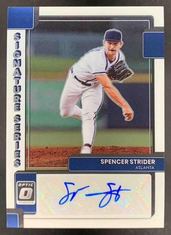 Spencer Strider 2022 Panini Donruss Optic Signature Series Auto RC Braves