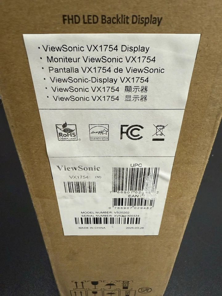 17" ViewSonic 1080p Built-In Stand IPS Portable Monitor VX1754 - Image 2 of 4