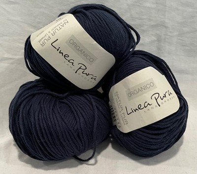 Linea Pura Organico Navy Blue Color 013 Lot of 3