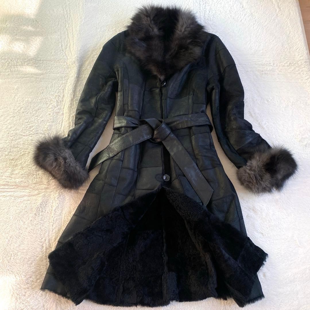 Moncada real sheepskin patchwork fox  sheepskin c… - image 2