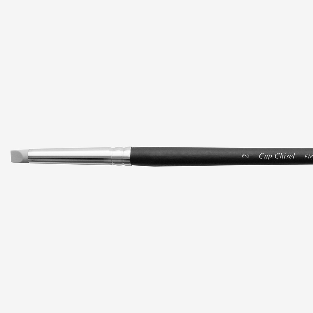 Colour Shapers : Silicone Tool : Grey : Firm : Cup Chisel : Size 2