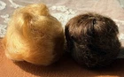 2 VINTAGE BARBIE FASHION QUEEN OR CLONE DOLL WIGS Blonde & Brunette