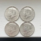 4 1964 Kennedy Half Dollar  90% Silver  Nice Condition
