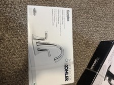 Kohler Sundae WaterSense 4 in Centerset Polished Chrome Bathroom Faucet