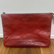 Burberry Black Label Clutch Bag Red Men Bag JPN Original Collection VHTF