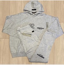 Essentials Light Oatmeal Set Hoodie And Pants XXS-XXL