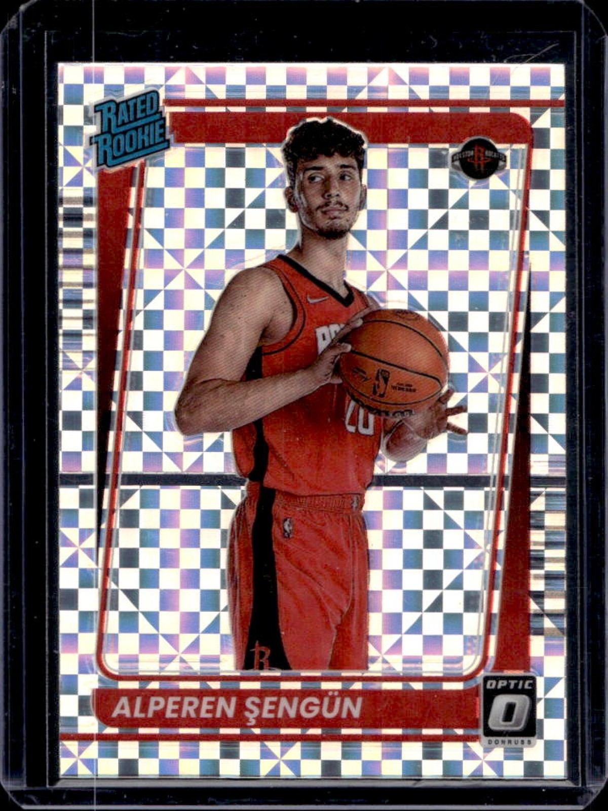 2021-22 Donruss Optic Alperen Sengun Checkerboard Prizm RC #169 Rockets