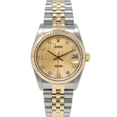 Rolex Datejust 31 Steel & Gold 68273 Champagne Jubilee Diamond, Jubilee - Pre...