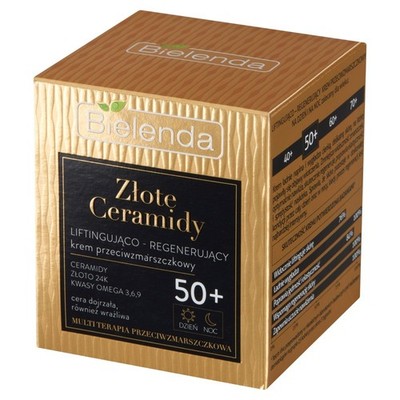 Bielenda Golden Ceramides Lifting & Regenerating Anti-Falten Creme 50+, 50 m