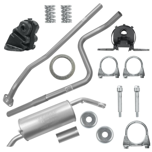 Auspuff Auspuffanlage SchalldäMpferset FüR Peugeot 207 1.4I 06-08 SchräGheck-image