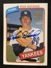 2003 Topps Archives RICH GOOSE GOSSAGE AUTO Fan Favorites Autograph SP SSP