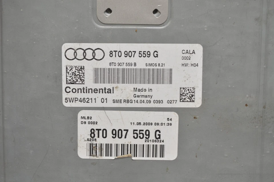 Unidad de módulo de control del motor Audi A5 Quattro 2009 2010 3,2 L 8T0907559G Ecm C79 036 Foto 3 de 4