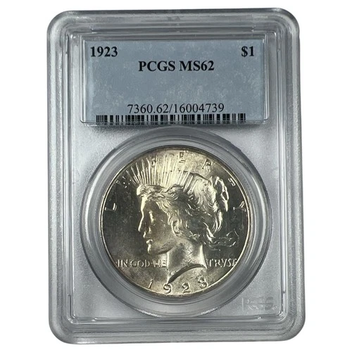 1923 P Peace Silver Dollar PCGS MS-62 NA198