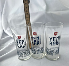 3 x Yeni Raki Gläser 0,4cl / 0,8cl CE Schnapsgläser Anis Raki Aperitif Kult TR