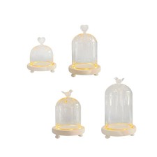 Glas Cloche Dome Cloche Dome Cloche Glocke Glas Vitrine Hochzeit Klar Glocke