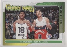 2020-21 Panini NBA Hoops Jersey Swap Rui Hachimura Yuta Watanabe #2 1n9p