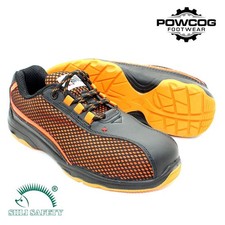 Siili Premier Safety Trainers Orange Metal Free SRC S1P Work Shoes UK 6–10.5