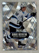 2025-26 SKYBOX METAL UNIVERSE RAVE REVIEW #RR27 UTAH MAMMOTH - Logan Cooley SP