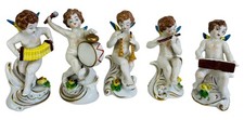Vintage Capodimonte Musical Cherbus Angel Figurines x 5