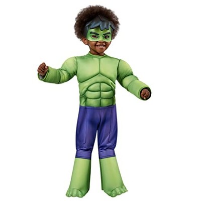 Rubie's Offizielles Marvel Spidey and His Amazing Friends Hulk Deluxe Kleinkind-