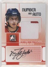 2008-09 ITG Heroes and Prospects Number Silver 4/9 Michael Del Zotto Auto 0c3