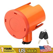 Heavy Duty Tow Hitch Lock Fits 2 2-516 Inches Couplers Us Orange New 1pcs