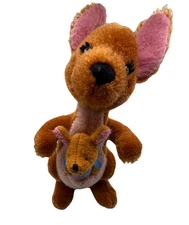 Disney Gund Winnie The Pooh 100 Acre Collection 9" Kanga And Roo Plush Vintage