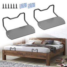 4 Pack 1.96 Inch High Mattress Slide Stopper for Wooden Bed Frame Black