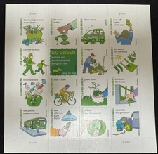 # 4524 GO GREEN Environment US Sheet 16 MINT NH USPS issued postage stamps 2011