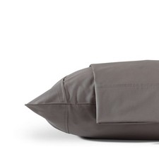 100 Cotton Percale Pillowcases Standard/Queen Size Set of 2 - Crisp Coolin...